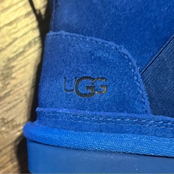 NEW - UGG Neumel Classic Chukka Boots Waterproof Suede Blue Women 5 - Picture 7 of 9